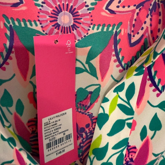 NWT Lilly Pulitzer,  Winona Stretch Tunic, Size Medium - Picture 12 of 12